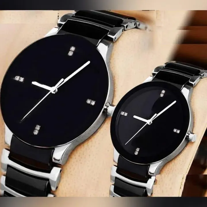 Stylish Unisex Couple Watches - Set of 2
