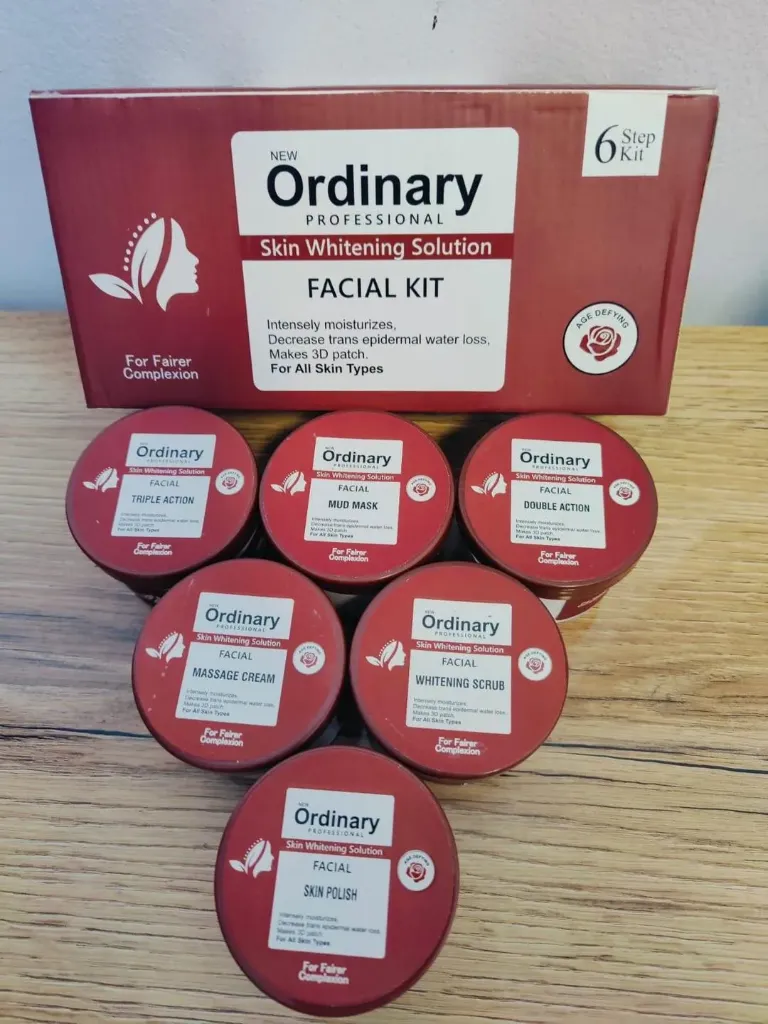 6 Pcs Whitening & Hydrating Facial Kit - Smooth Skin & Removes Dirt