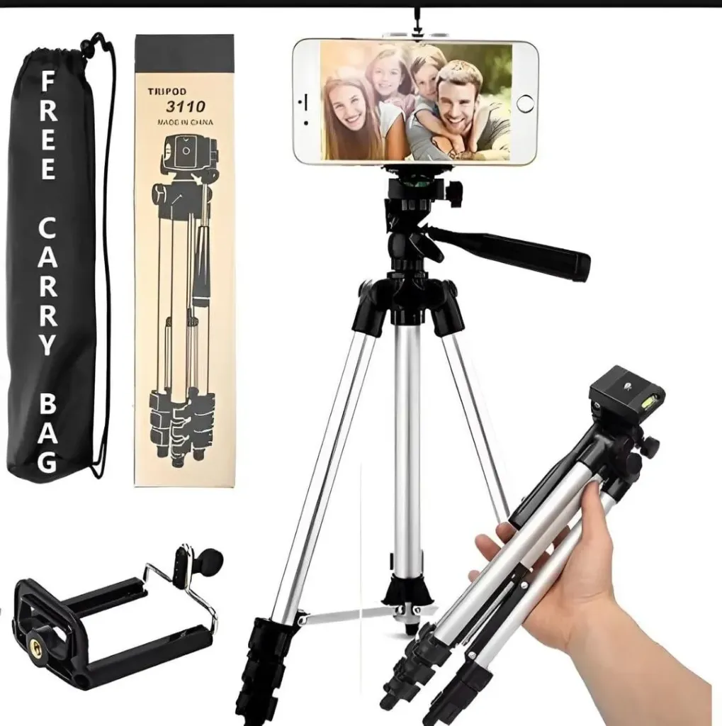 3110 Tripod Stand – 3.5 Feet Adjustable Mobile & Camera Stand with Bag