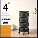 4-Tier Fruit Basket - 1 Pc for Home Storage & Organization