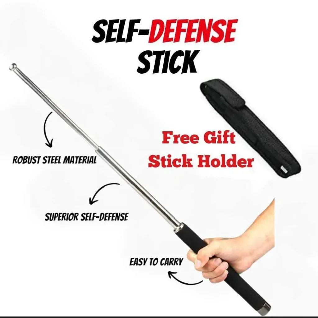 Self Protective Retractable Metal Stick