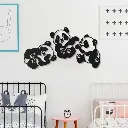 Modern Panda Wall Art, Pack Of 3