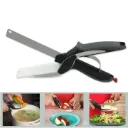 2 In 1 Clever Cutter Knife Scissors With Board