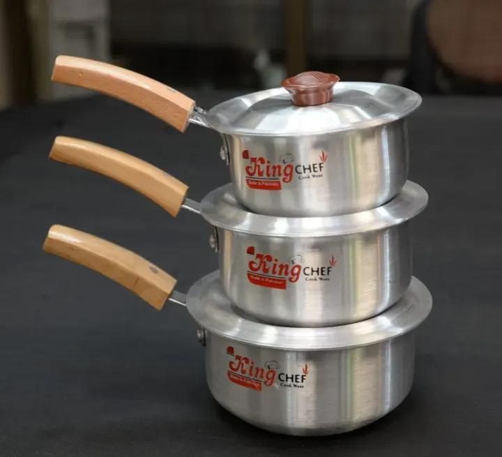 Saucepans pack of 3 pcs set