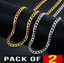 Men's Neck Chain- Pack Of 2